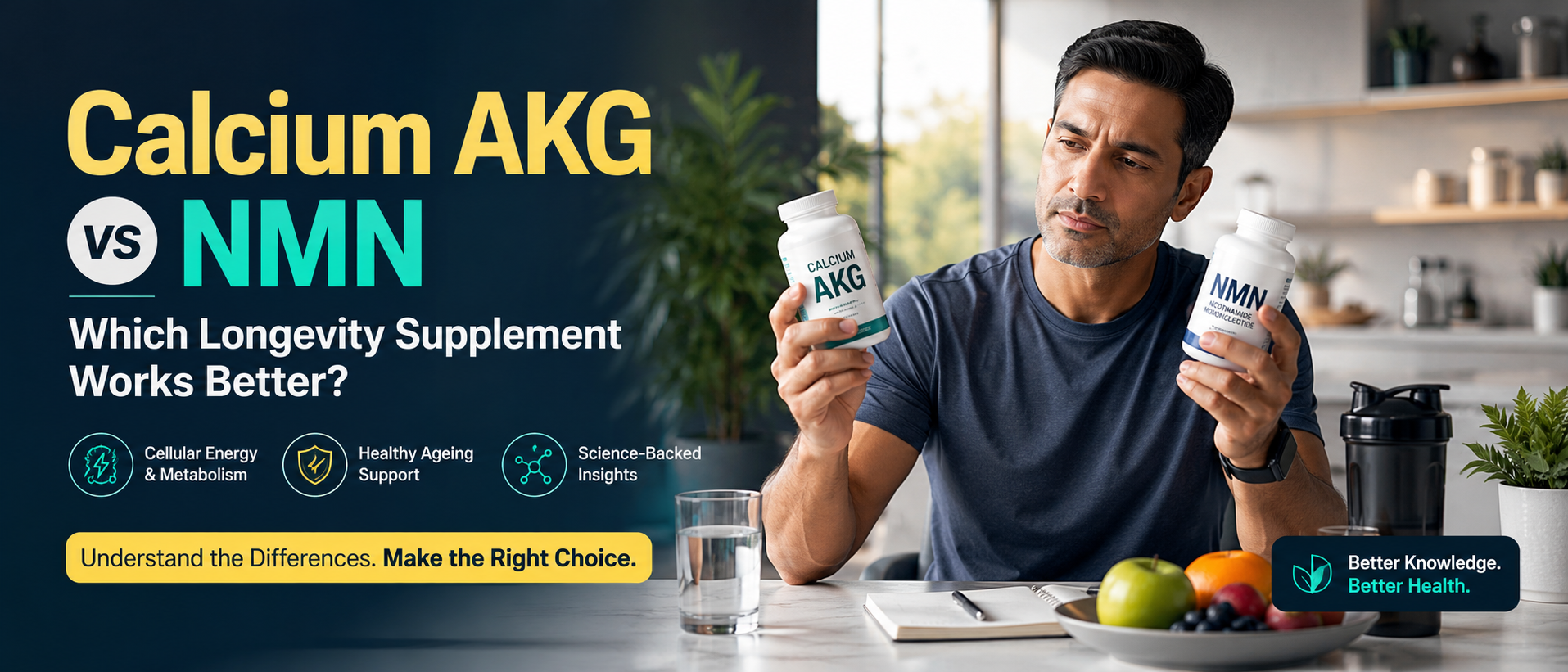Calcium AKG vs NMN: Which Longevity Supplement Works Better?